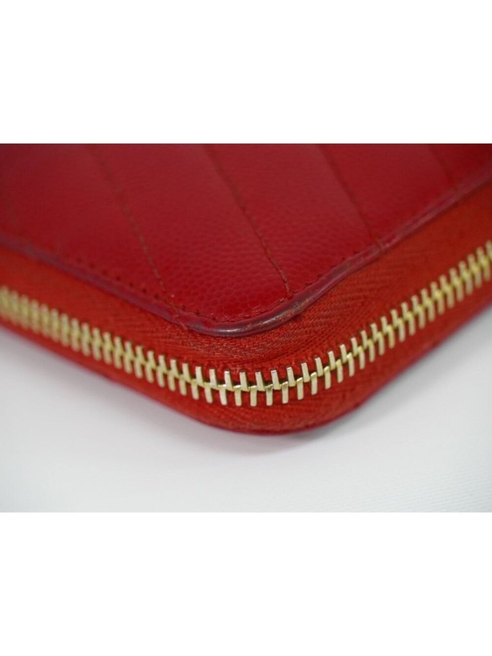 Saint Laurent YSL Cassandra Stitch Leather Zip Around Wallet - Picture 7 of 9